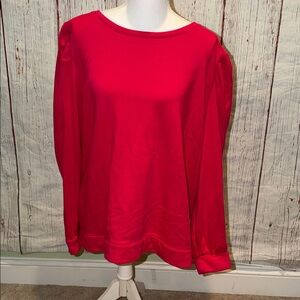 Talbots Women's Vibrant Red Sweatshirt